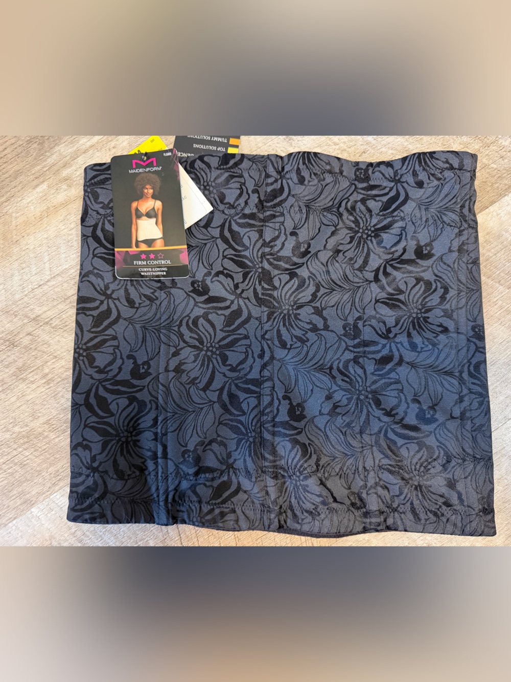 Maidenform Black Floral Jacquard Shape wear - Tummy
